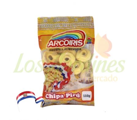 CHIPA PIRU ARCO IRIS PAQ. 110GR