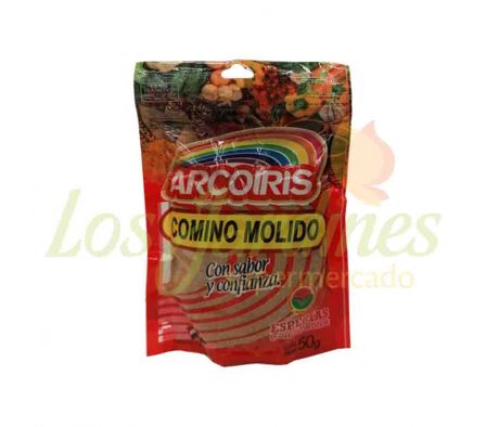 COMINO MOLIDO ARCO IRIS PAQ. X 50 GR