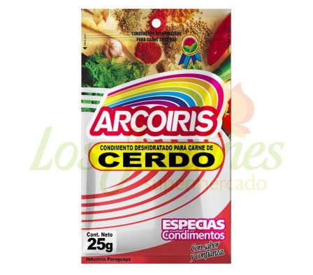 CONDIMENTO PARA CARNE DE CERDO ARCOIRIS 25G