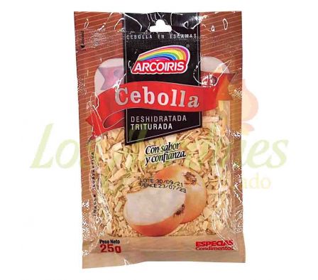 CEBOLLA ARCO IRIS DESHIDRATADA TRITURADA PAQ.25GR