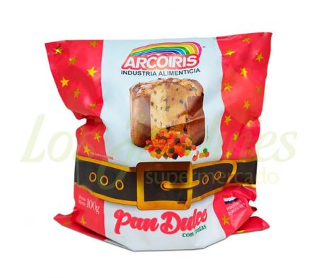 PAN DULCE ARCO IRIS TRADICIONAL FRUTAS 100G