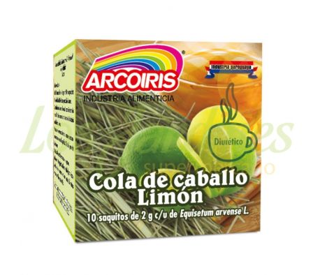 TE COLA DE CABALLO CON LIMON ARCOIRIS 10X2G