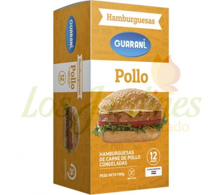 HAMBURGUESA DE POLLO GUARANI 12 UNID