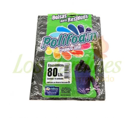 BOLSAS POLIFOAM 80L 10UN