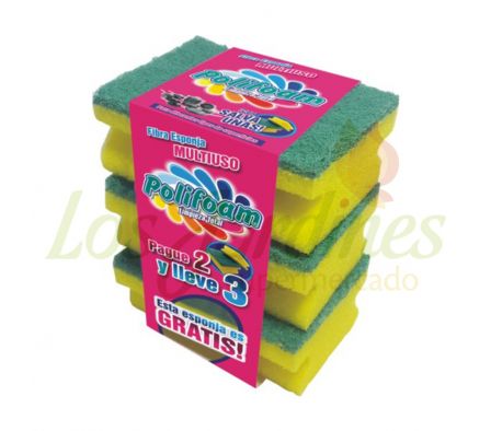 FIBRA ESPONJA SALVA UNAS PAGUE 2 Y LLEVE 3
