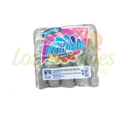 LANA DE ACERO POLIFOAM ROLLITO X 10UN
