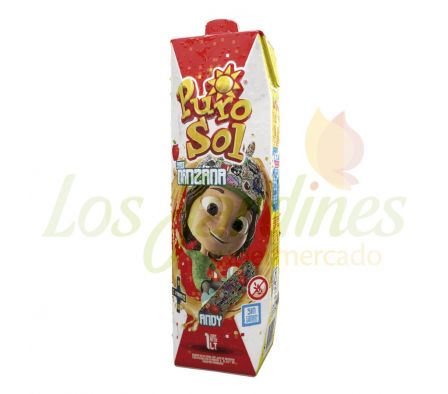 JUGO MANZANA PURO SOL 1000 ML