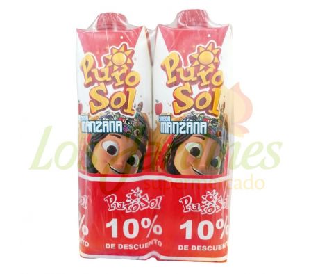 JUGO PUROSOL MANZANA PACKX2 1L