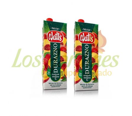 JUGO WATTS DURAZNO PACKX2 1,5L