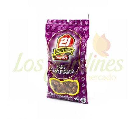 MANI GARRAPIÑADO LINEA MANI 21 X100GRS