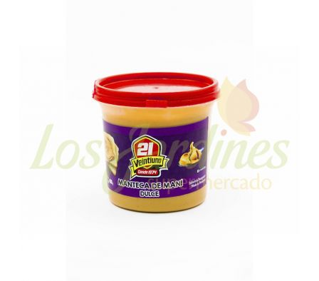 MANTECA DE MANI DULCE LINEA MANI 21 400 GRS