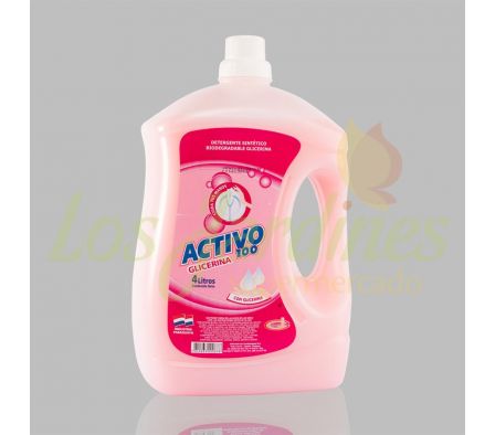 DETERGENTE ACTIVO 100 GLICERINA BIDON 4 LTS