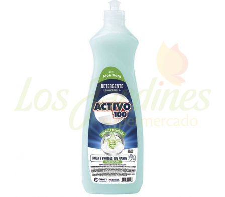 DETERGENTE ACTIVO 100 ALOE VERA 750ML