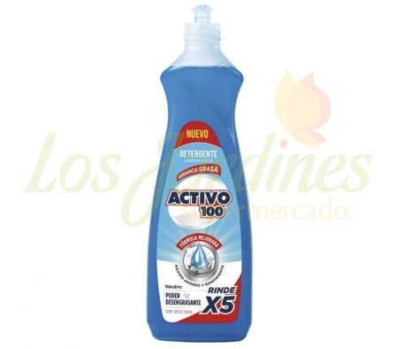 DETERGENTE ACTIVO 100 ARRANCA GRASA NEUTRO 750 ML