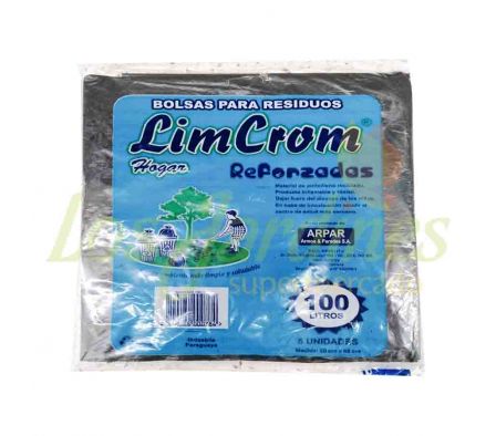 BOLSA DE RESIDUO REFORZADO 100 LTS LIM-CROM