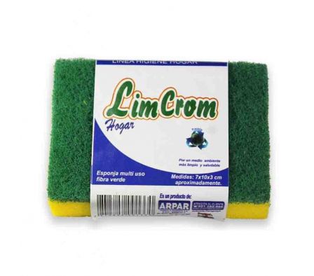 ESPONJA CON FIBRA VERDE
