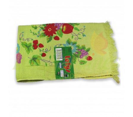 PAÑO ESTAMPADO CON FLEQUILLO