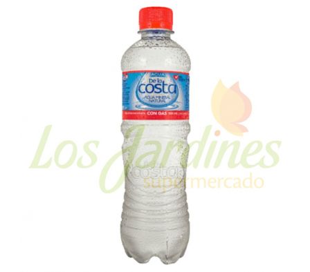 AGUA MINERAL  DE LA COSTA CON GAS 500ML