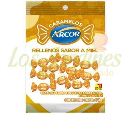CARAMELO ARCOR RELLENO MIEL 60G