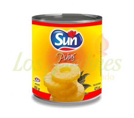 PIÑA EN RODAJAS SUN 830 GR