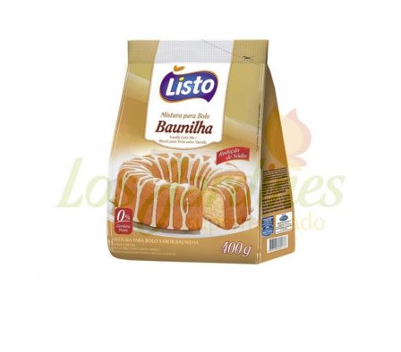 POLVO PARA TORTA LISTO VAINILLA - UND 400 GR..--