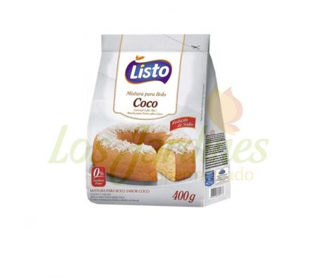 POLVO PARA TORTA LISTO COCO - UND 400 GR..--