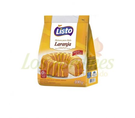 POLVO PARA TORTA LISTO NARANJA - UND 400 GR..--