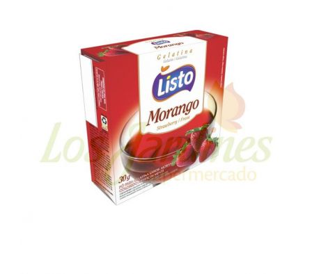 GELATINA LISTO FRUTILLA EN POLVO - UND 30 GR
