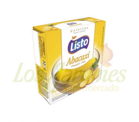 GELATINA LISTO PIÑA EN POLVO - UND 30 GR