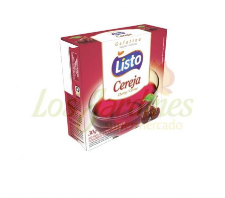 GELATINA LISTO CEREZA EN POLVO - UND 30 GR