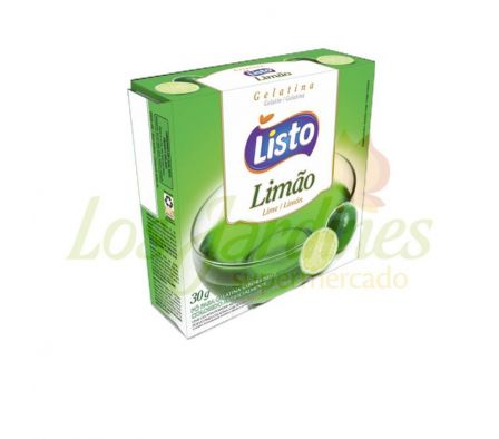 GELATINA LISTO LIMON EN POLVO - UND 30 GR
