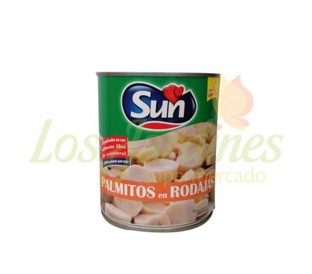PALMITO EN RODAJAS ABRE FACIL SUN 800 GR.