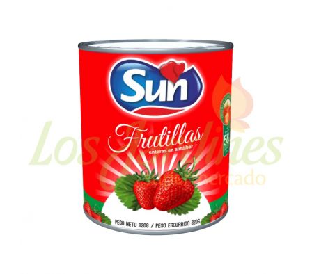 FRUTILLA ENTERAS EN ALMIBAR SUN 320G