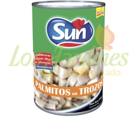 PALMITO EN TROZOS ABRE FACIL SUN 400 GR.