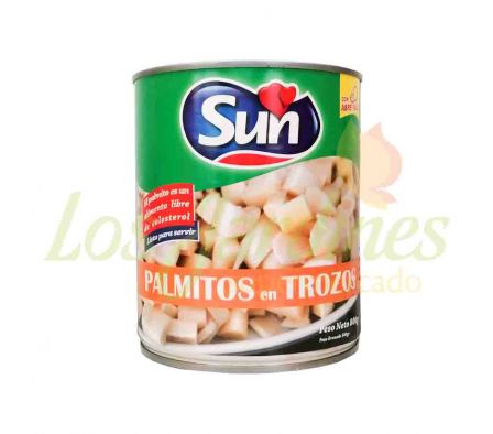 PALMITO EN TROZOS ABRE FACIL SUN 800 GR.