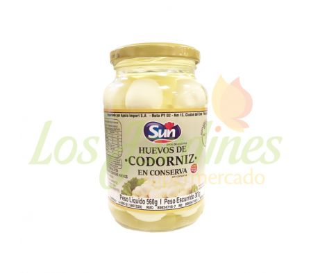 HUEVO DE CODORNIZ SUN 560G