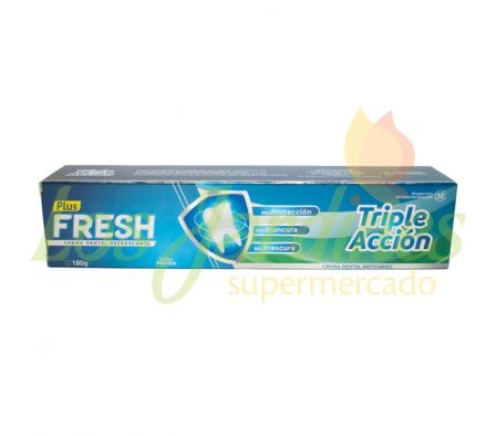 PASTA DENTAL PLUS FRESH TRIPLE ACCION 180 GR