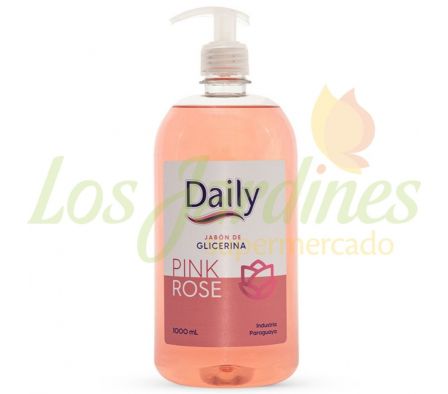 JABON LIQUIDO PINK ROSE CON VALVULA DAILY 1000ML