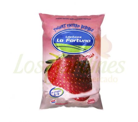 YOGHURT ENTERO LA FORTUNA BEBIBLE FRUTILLA 1 LT