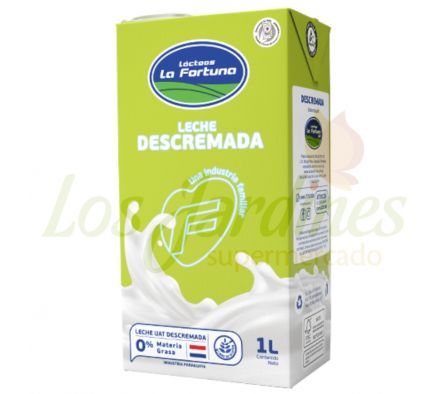 LECHE UAT DESCREMADA LA FORTUNA 1 LT
