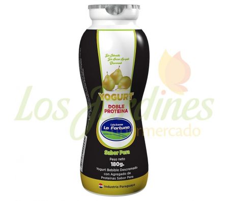 YOGHURT DOBLE PROTEINA PERA BOTELLA DE 180G