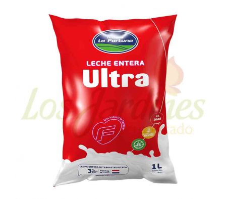 LECHE ENTERA LA FORTUNA ULTRA PASTEURIZADA 1LT