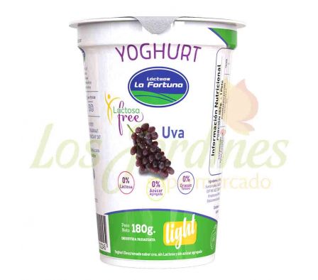 YOGHURT LIGHT LA FORTUNA UVA 180 ML