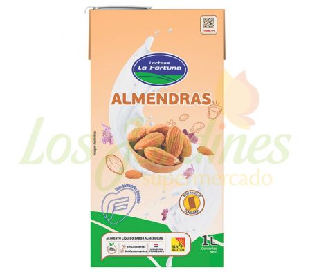 BEBIDA VEGETAL DE ALMENDRA LA FORTUNA UAT 1 LT