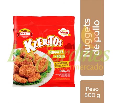 NUGGETS DE PECHUGA DE POLLO KZERO 800 GR R:CR26NG2
