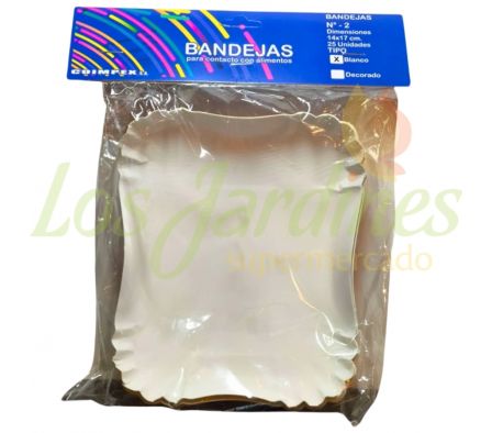 BANDEJA GERMANY N°2 BLANCO 25U