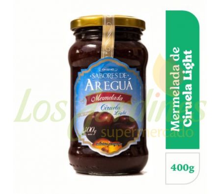 MERMELADA DECIRUELA SABORES DE AREGUA LIGHT 400G