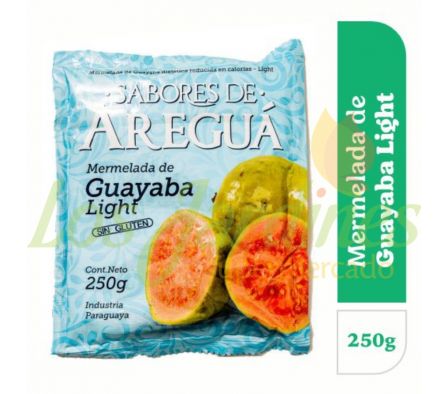 MERMELADA LIGHT SABORES DE AREGUA GUAYABA 250 GR