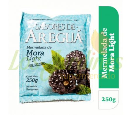 MERMELADA DE MORA SABORES DE AREGUA LIGHT 250G