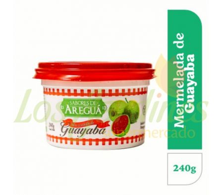 MERMELADA DE GUAYABA SABORES DE AREGUA 240G